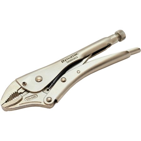 Dynamic Tools 10" Locking Pliers, Curved Jaws With Wire Cutter D055303